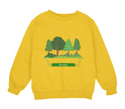 a yellow sweatshirt with the name rachel on it