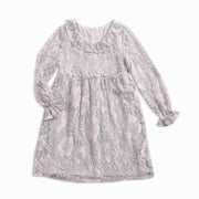 SkipStars Beautiful Full Sleeve Lace Pattern Girls Dress
