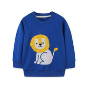 Young Simba Round Neck Sweat Shirt (Blue)