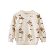 SkipStars Teddy Bear Themed Cardigan ,Cream