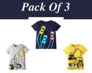 Jungen Baumwoll T-Shirts Sommer T-Shirts & Tops für Baby Jungen Shirt | T-Shirts und Tops für Kleinkinder, Kinderkleidung, Geschenk für Jungen, 3er-Pack