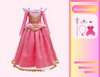 Prinzessin Aurora inspiriertes Mädchenkleid