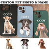 Custom Dog Name iPhone Pet Cover Gift For Dog lover, Personalized Cat Phone Case