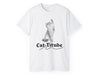 a white cat t - shirt with the words cat - tribe on it