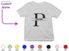 Custom Name Letter P Toddler Shirt Gift for Toddler Boys Birthday Gift