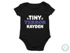 a black bodysuit that says tiny, terrible, kayden