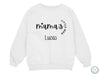 a white sweatshirt with the words mamas on it