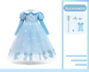 Prinzessin Elsa Frozen inspiriert Mädchen Kleid Cosplay Kostüm