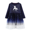 Starlight Winter inspiriertes Kleid ,Blau