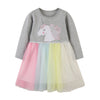 Lady Unicorn Flare Dress (Grau)