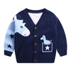 SkipStars Children's Animal Character Long Sleeve Cardigan