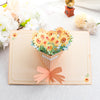 Handmade Bouquet Flowers Pop Up Birthday Card Greeting Card