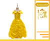 Princess Belle Inspired Girls Costume for Princess Belle