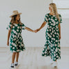 Short Sleeve Mommy and Me Dresses for Mother and Daughter Matching Set