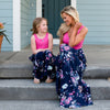 Sleeveless Mommy and Me Dresses for Mother and Daughter Matching Sets