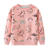 Langarm-Sweatshirt mit Dinosauriermuster für Mädchen