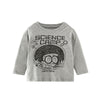 Bedrucktes Jungen-Sweatshirt mit durchgehenden Ärmeln