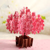 Personalized Handmade Cherry Blossom Tree Flowers Pop-Up Greeting Card - Perfect for Birthdays, Weddings, Engagements, Congrats, & Thank You