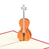 Personalized 3D Pop-up Handmade Violin Guitar Greeting Card - Perfect for Saying 'Thinking of You', Congratulating, Weddings, or Thank You