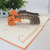 Handmade 3D Greeting Card - Personalized Bridge Model Pop-Up Perfect for Thinking of You, Congrats, Birthday or Thank You!