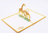 Personalized Giraffe Animal Kids Pop Up Greeting Card: Handmade Card for Happy Birthday, Thinking of You, Congratulations, Kids & Thank You!