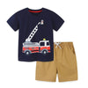 Kurzarm-Jungen-Sommer-T-Shirt und kurzes Set